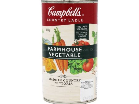 Campbell s Country Ladle Farmhouse Vegetable Soup 495g Online now