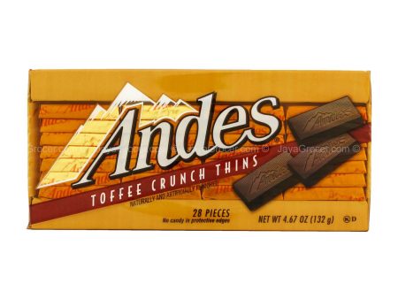 Andes Toffee Crunch Thins 132g For Sale