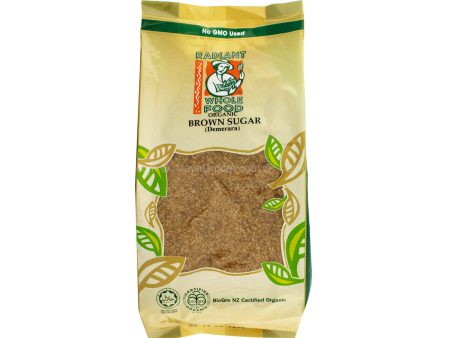 Radiant Whole Food Organic Brown Sugar 1kg on Sale