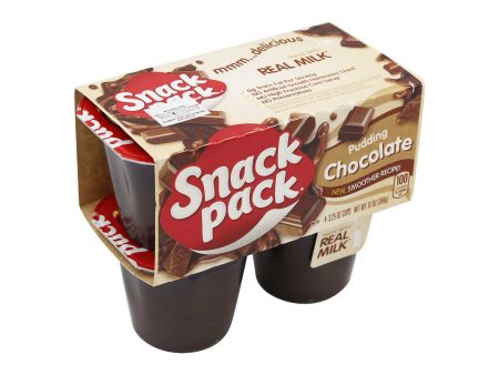 Snack Pack Chocolate Pudding 368g Fashion