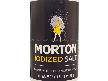 MORTON IODIZED SALT 26OZ *1 on Sale