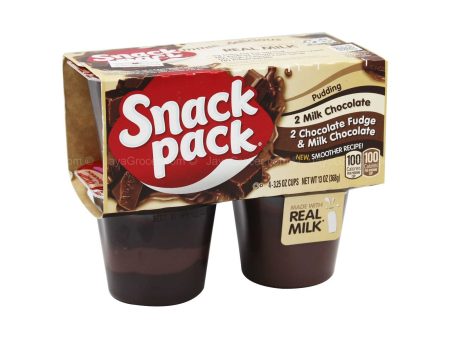 Snack Pack Chocolate Fudge & Milk Chocolate Pudding 368g Hot on Sale