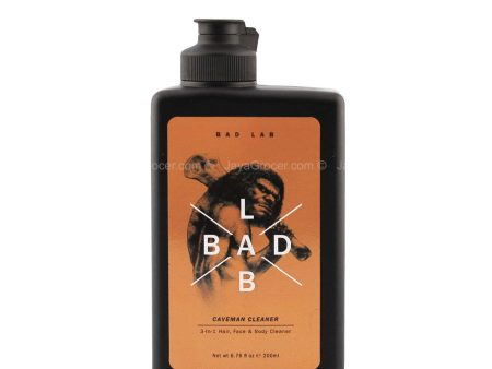 Bad Lab Caveman Cleaner 3-in-1 Hair Face Body Shampoo 200ml Online now