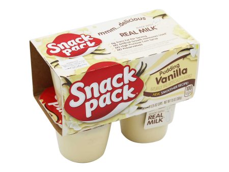 Snack Pack Vanilla Pudding 368g For Discount