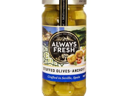 Always Fresh Stuffed Olives-Anchovy Pickles 235g Hot on Sale