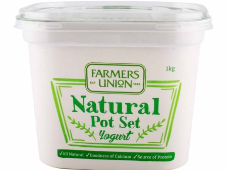 Farmers Union Natural Pot Set Yogurt 1kg Cheap