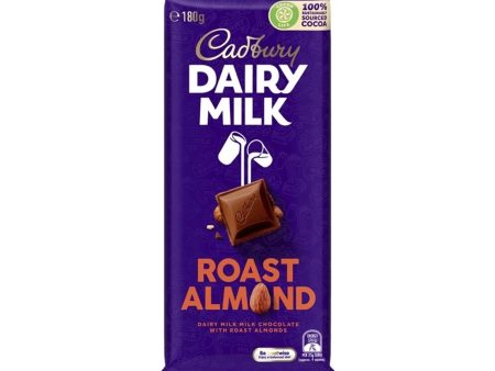 Cadbury Dairy Milk Roast Almond Chocolate Bar 180g on Sale