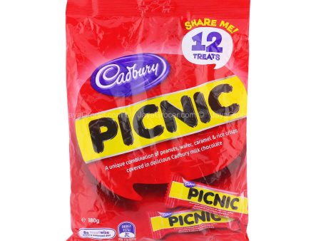 Cadbury Picnic Chocolate Bar Multipack 180g Supply