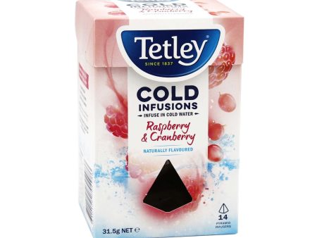 Tetley Cold Infusions Raspberry & Cranberry 31.5g on Sale