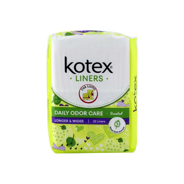 Kotex Liners Daily Odor Care Daun Sirih Scent 32 Liners Sale