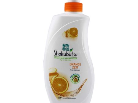 Shokubutsu Clean Fresh Orange Zest Shower Foam 650g Sale