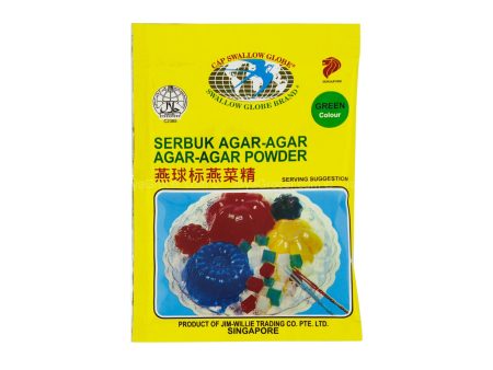 Swallow Globe Brand Green Colour Agar-Agar Powder 10g Cheap