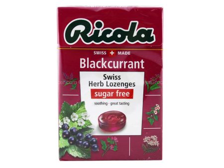 Ricola Blackcurrant Swiss Herb Lozenges Candy 45g Online now