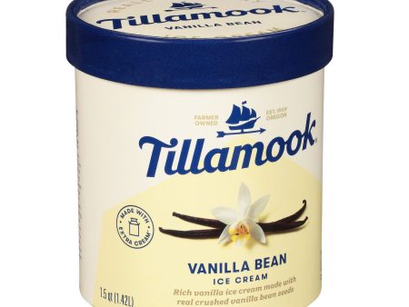 Tillamook Vanilla Bean Ice Cream Tub 1.42L Hot on Sale