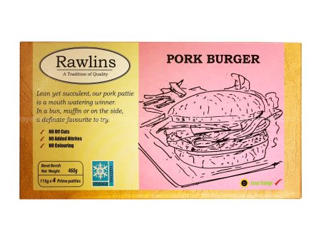 [NON-HALAL] Rawlins Pork Burger 460g For Cheap