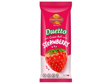 Massimo Duetto Strawberry Cream Roll Bun 50g Online