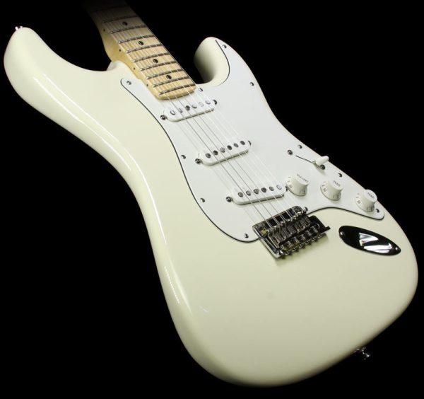 Used 2011 Fender American Standard Stratocaster Electric Guitar Olympic White For Cheap