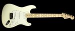 Used 2011 Fender American Standard Stratocaster Electric Guitar Olympic White For Cheap