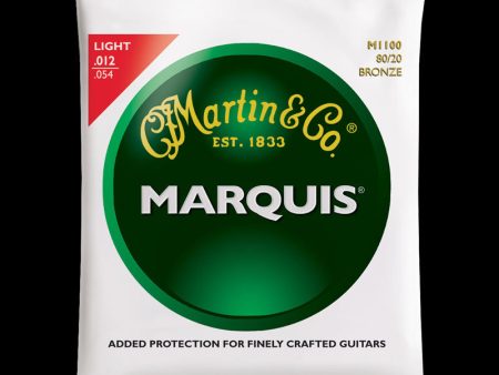 Martin Marquis 80 20 Bronze Acoustic Strings (Light 12-54) Online Hot Sale