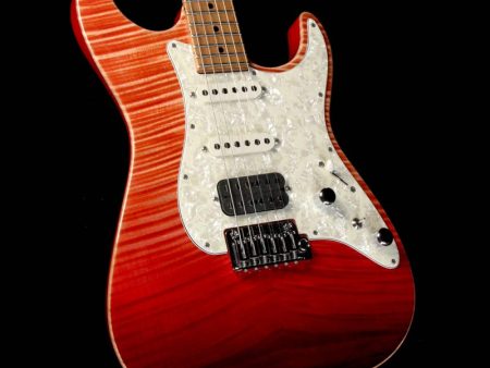 Used 2017 Tom Anderson Drop Top Classic Electric Guitar Red Surf Online Sale