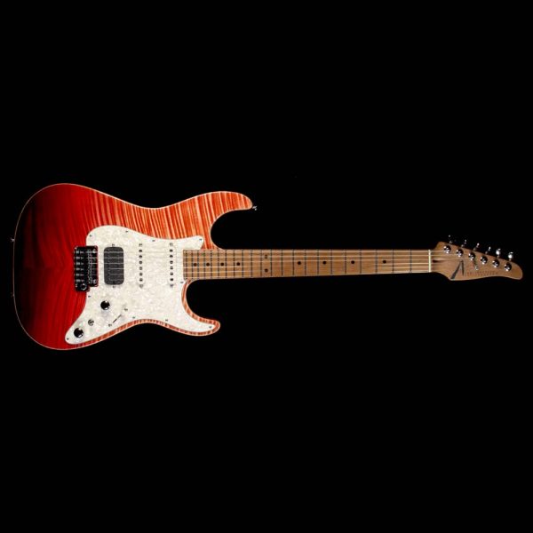 Used 2017 Tom Anderson Drop Top Classic Electric Guitar Red Surf Online Sale