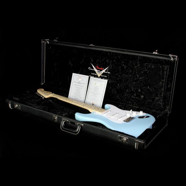 Used 2010 Fender Custom Shop Eric Clapton Signature Stratocaster Electric Guitar Daphne Blue For Discount