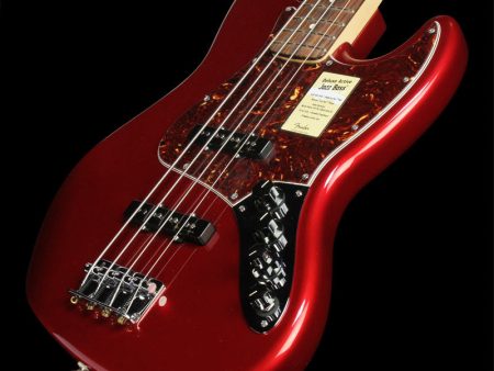 Used Fender Deluxe Active Jazz Bass Electric Bass Guitar Candy Apple Red Online Hot Sale